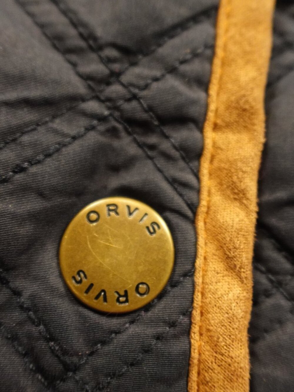 Orvis Quilted Hooded Jacket Women’s Large Navy Insulated Outdoor - Picture 2 of 13
